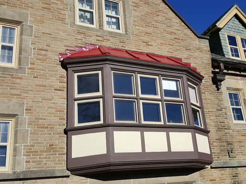 Bay window after exterior painting by The Yankee Painter